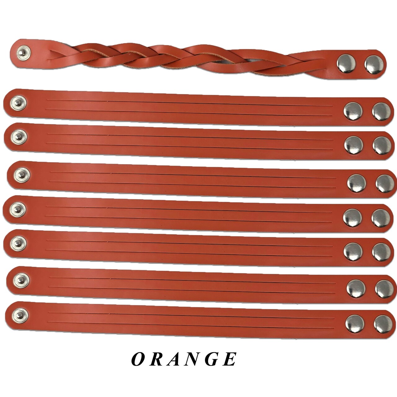 DIY Leather Bracelets Kit - 8 Pack Adjustable Mystery Braid Leather Wristbands